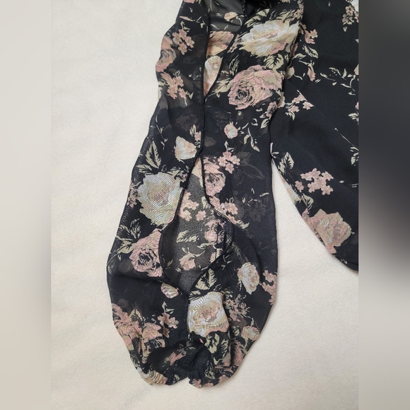 Celine by champion floral blouse size S - Picture 4 of 6